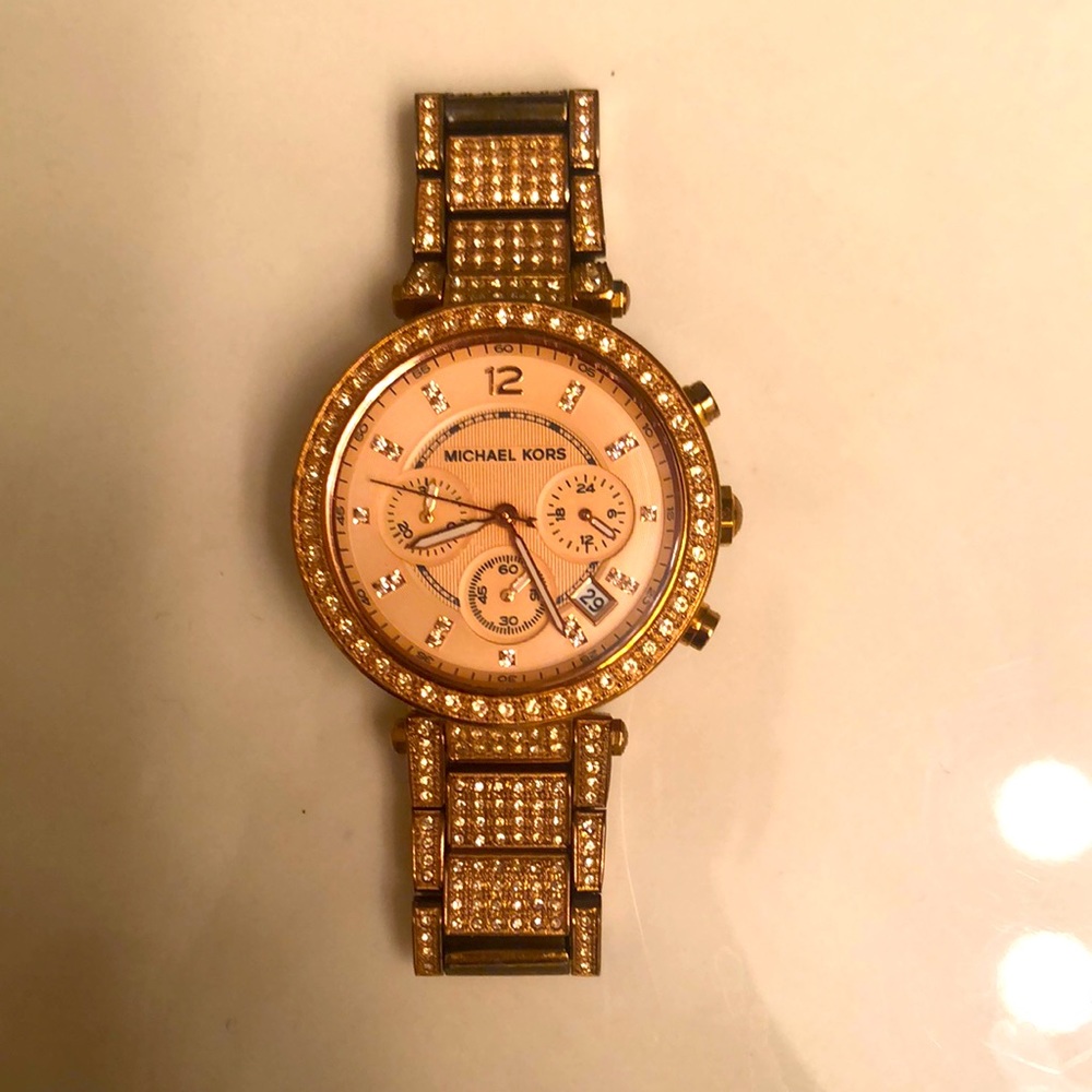 Rose gold Michael Kors watch